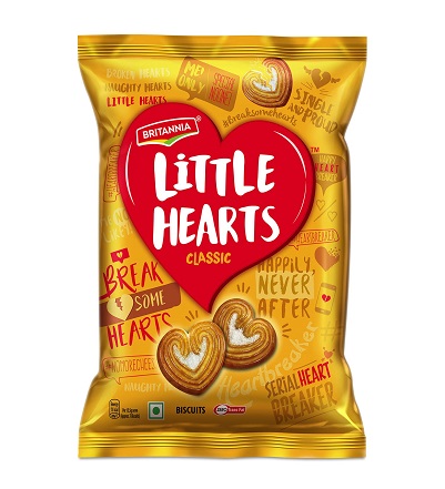 Britannia Classic Little Hearts Biscuits 75 g